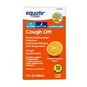 Equate 12 Hour Cough Relief DM, Orange Flavor, 3 fl oz