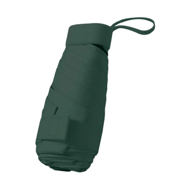 Paraguas plegable ligero y compacto para actividades al aire libre en la playa. Verde oscuro