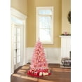 thumbnail image 4 of Holiday Time Cadman 4' Pre-Lit Regular Full Spruce Christmas Tree - Pink, 4 of 5