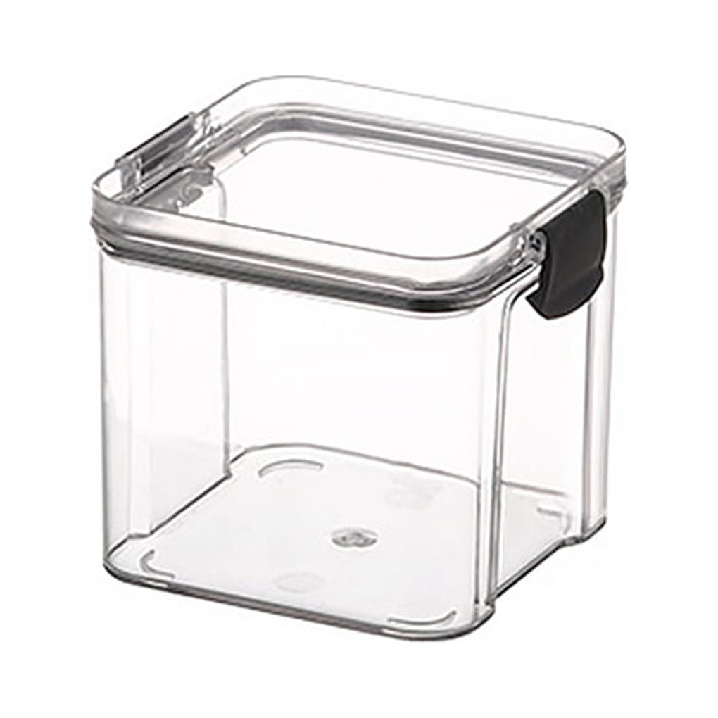 Récipient Rangement Riz 10 Kg Transparent - Distributeur Farine Empilable, Fermeture Hermétique - 30x18.5x43 Cm