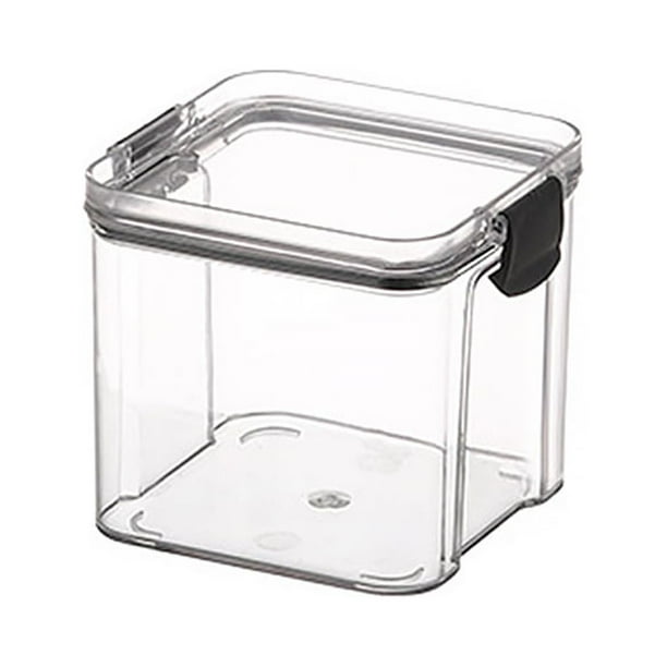 Advancent Recipiente de almacenamiento de alimentos con tapas herméticas, dispensador de despensa, especias, aperitivos, organizador de harina Organizadores de utensilios de cocina 700ML
