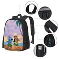 thumbnail image 4 of Stitch Backpack Lightweight Casual School Backpacks Bags Book Travel Hiking Camping Work, 16.5 Inch, 4 of 5