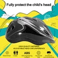 thumbnail image 3 of Wweixi Casque de Sport pour Enfants avec Protection de Tête, Coussin Intérieur Détachable, Équipement de Cyclisme, Support de Planche à Roulettes, Extérieur, Noir, 3 of 9