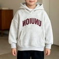 thumbnail image 5 of KAUOD Toddler Girls Fleece Long Sleeve Hoodies Cute Graphic Casual Hooded Sweatshirts Fall Trendy Oversized School Pullover Pockets, 5 of 5