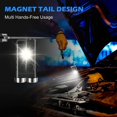 thumbnail image 2 of Rechargeable LED Keychain Flashlight 10 Light Modes 900 High Lumens IP65 EDC Flashlight with UV Side Light and Magnetic Back Base for Camping, Emergen, 2 of 5