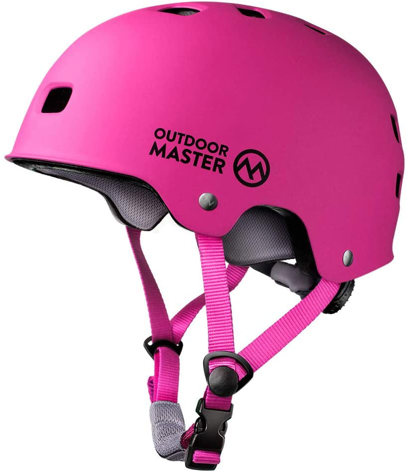 OutdoorMaster Skateboard Cycling Helmet Two Removable Liners Ventilation Multi-Sport Scooter Roller Skate Inline Skating Rollerblading for Kids Youth & Adults 