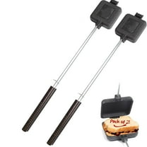 Pack of 2 Cast Iron Pie Cooker Campfire Sandwich Maker - Walmart.com
