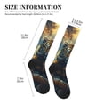 thumbnail image 4 of Pofeuu Forest Meditating Tiger Print Compression Socks for Women & Men Circulation - Best Support for Nurses,Running,Athletic,Sports, 4 of 7