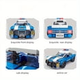 thumbnail image 4 of Police Car, Assembled Small Particle Building Blocks, Educational Toys For Boys, Holiday Gifts, 4 of 5
