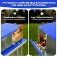 thumbnail image 2 of QinaQin Caja nido para gallinas de 6, 8 o 10 compartimentos con patas de soporte, diseño fácil de limpiar e instalar para proteger huevos, 2 of 7