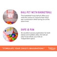 thumbnail image 4 of Foxprint Portable Basketball Ball Pit for Toddlers, 47.2" x 23.6" x 29.1", 4 of 7