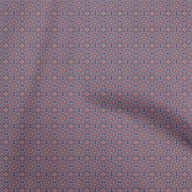 oneOone Viscose Chiffon Wine Fabric Asian Suzani Craft Projects Decor Fabric Printed By The Yard 42 Inch Wide