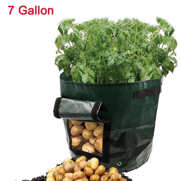 Ounissouiy Bolsa para cultivo de patatas, contenedor para plantas, jardinera DIY, maceta de tela, herramienta para jardín vegetal Jardín y Patio No.2 Ounissouiy HA026182-02