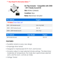 thumbnail image 2 of Air Flap Actuator - Compatible with 2008 - 2011 Honda Accord EX 2009 2010, 2 of 2
