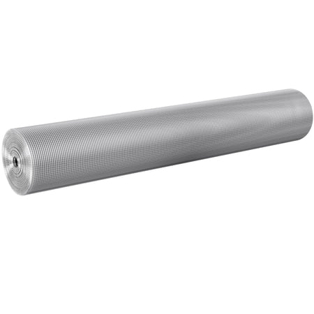 KFFKFF Metal Mesh, 1/4 inch 48in x 100 ft 23 Gauge, Thermally Immersed Zinc-Coated Wire Roll, Poultry Netting, Wire Grid for Bunny Hutches, Horticulture, Petite Vermin