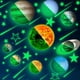 thumbnail image 3 of Calcomanía De Luna Luminosa Pegatinas De Pared De Meteorito De Estrella De Pvc Sistema Solar No Tóxico Decoración De Niños Dormitorio De Bebé Sala De Estar Speravity HA018721-00, 3 of 6