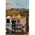 thumbnail image 3 of Yellowstone National Park, Wyoming, Cowgirls Scene (100% Cotton Canvas Reusable Tote Bag), 3 of 3