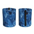 thumbnail image 3 of Round Car Trash Can 7×5.9in Waterproof, Durable, Not Easy To Fade, Easy To Install And Disassemble To Prevent Interior Pollution Royalblue Marble_3, 3 of 7