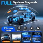 XTOOL IK618 V2.0 Automotive Key Fob Programmer with KC100, AI-Assisted Full System OBD2 Scanner Bi-Directional Scan Tool, 31 Services, 2-Year Free Update