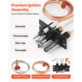 thumbnail image 2 of VEVOR Conjunto de Piloto de Gas, OE 485-510A, 4021-736, 2103-010, para Chimenea, Repuesto de Encendido de Gas Natural, Compatible con Quadra-Fire, Heat & Glo y Heatilator, Negro, 160 x 120 x 40 mm, 2 of 9