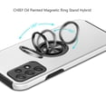 thumbnail image 5 of Case for Apple iPhone XR Slim Hybrid 360 Degree Rotatable Metal Invisible Ring Stand Holder Fit Magnetic Car Mount Shockproof Phone Cover fit iPhone XR - Silver, 5 of 7