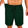 thumbnail image 2 of Men's Quick Dry Mesh Athletic Shorts, Casual Elastic Waist Drawstring Workout Shorts with Zipper Pockets, Lightweight Breathable Gym Running Sports Shorts for Men, Summer Loose Fit Activewear Shorts, 2 of 7