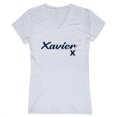 thumbnail image 1 of W Republic Products 555-417-WHT-02 Xavier University T-Shirt Script pour Femmes, Blanc - Moyen, 1 of 1