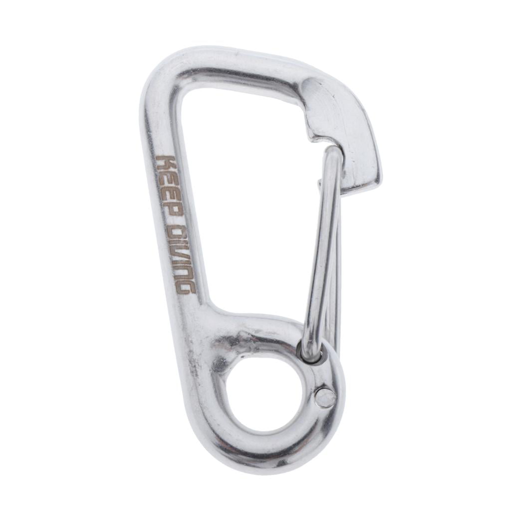 Scuba Diving Spring Snap Clamp Hook Carabiner Keychain Outdoor Safety Equipment 