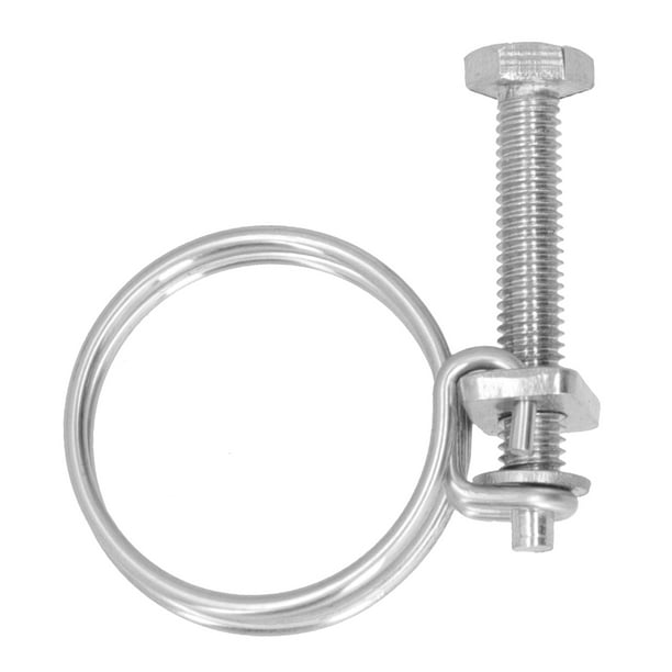 Double wire hose on sale clamps stainless steel