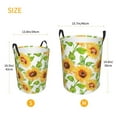 thumbnail image 5 of PAYOHTO Foldable Laundry Room Hamper Bucket Waterproof Bathroom Basket for College Student Living Room Storage Pillows Blankets Sunflower Patternhand Painted, 5 of 8