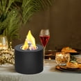 thumbnail image 6 of YAHHU 4.96 in / 12.60 cm Table Top Fire Pit Bowl Indoor Outdoor Decor Long Time Burning Smokeless Tabletop Fireplace for Patio Balcony with Extinguisher, 6 of 9