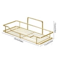 thumbnail image 3 of Dvumao Home Decor, Scandinavia-style Gold-colored Toothbrush And Toothpaste Rack Towel Rack Bathroom Shelf And Bathroom Toiletries Organizer, Man Gifts, 3 of 7