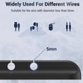 thumbnail image 4 of Silicone Usb Cable Organizer Office Home Tidy Management Cable Wire Holder, 4 of 4