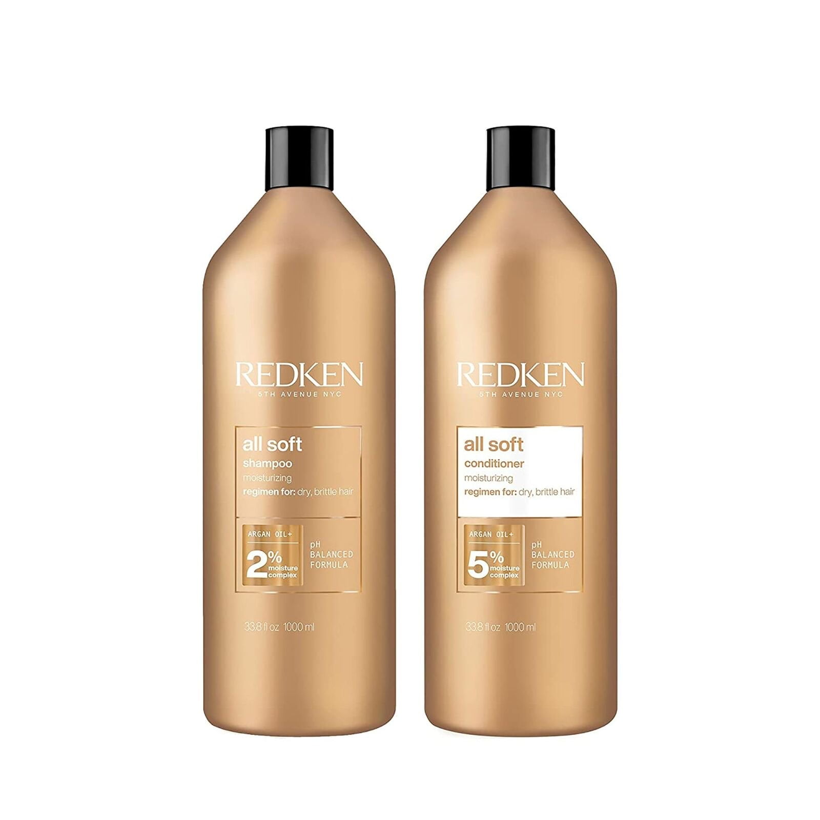 Redken All Soft Shampoo and Conditioner Duo, 33.8 oz each