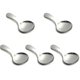 thumbnail image 1 of unique Stainless Steel Serving Spoons With Short Handle For Ice Cream, Salt, Tea, Coffee, (silver, 5 Pcs), 1 of 5