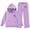 Purple, variant on ZBSOKO Girls Sweat Suits Heart Print Pullover Hoodie & Wide Leg Pants 2 Piece Set Fashion Warm Tracksuits with Pocket for Jogging