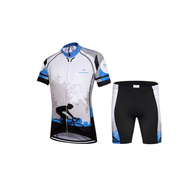 KEYIYUAN-ropa de Ciclismo de alta calidad para niños y niñas, conjunto de Jersey de manga corta para montar en bicicleta de montaña qiuyongming unisex