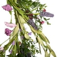thumbnail image 2 of Vickerman 24" Artificial Purple Lilac Wild Flower Wreath., 2 of 5