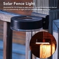 thumbnail image 3 of 2 Mode Solar Wall Light, Outdoor Solar Fence Light Warm Cold White Safe Waterproof Non Wiring  For Yard, 3 of 8