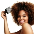 thumbnail image 5 of KISS COLORS & CARE Afro Styling Pik Wide Tooth Detangling Pick Hair Combs, Black, 3 Piece, 5 of 8