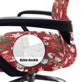 thumbnail image 5 of Renewold Snowman Santa Claus Snowflake Red Office Chair Cover Black Leopard Print Computer Desk Chair Cover Anti-slip Decorative Slipcover with Elastic Bottom for Home Christmas Decor, L, 5 of 7