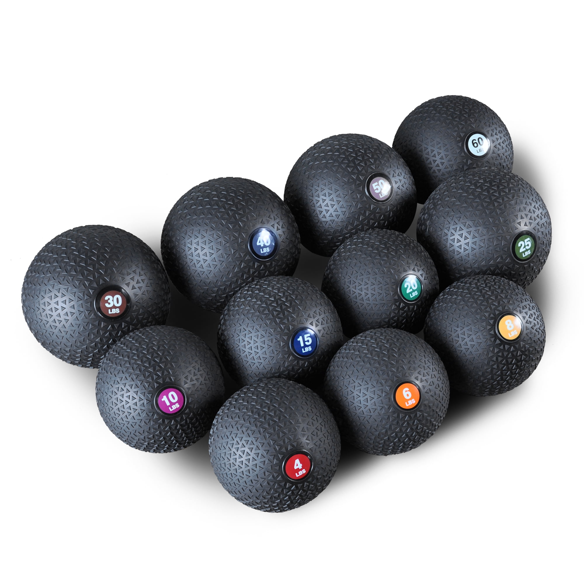 PRISP Weighted Medicine Slam Ball - Fitness Ball with Easy Grip Textured Surface