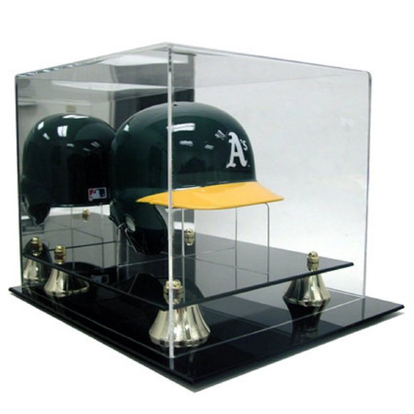 SAFTgARD SUPPLIES Deluxe Acrylic MINI Baseball Helmet Display case w Stand