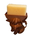 thumbnail image 3 of Cute Highland Cattle Sponge Holder with Drainage - Funny Scrub Sponge Stand for Kitchen Sink Countertop Organizer Gadget, 3 of 8