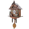 thumbnail image 1 of Vintage Style Wooden Pendulum Wall Clock – Office Bedroom Decor with Craftsmanship Design for Enhanced Aesthetic, 1 of 5