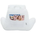Husband Pillow White Big Reading & Bed Rest Pillow with Arms Sit Up