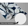 thumbnail image 6 of S4Sassy Peel & Stick Vinyl Wallpaper, Dotted Leaf Wallpaper Contact Paper Waterproof - Blue, 25"X 240", Removable Wall Covering For Home Decor In Bedrooms, Renter Spaces, Cabinets, 6 of 9