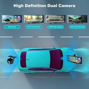 DREAMfair 10 Portable Wireless Car Stereo with Apple CarPlay/Android Auto, 360° Rotating Front Camera (Adjustable Viewing Angle), Mirror Link & Bluetooth 5.2 – FM/AUX, GPS Navigation & Dash