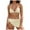 A14-Beige, variant on Women's Bikini Sets Two Piece Swimsuit High Waisted V Neck Twist Front Adjustable Spaghetti Straps Bathing Suit Gibobby(XL,Pink)