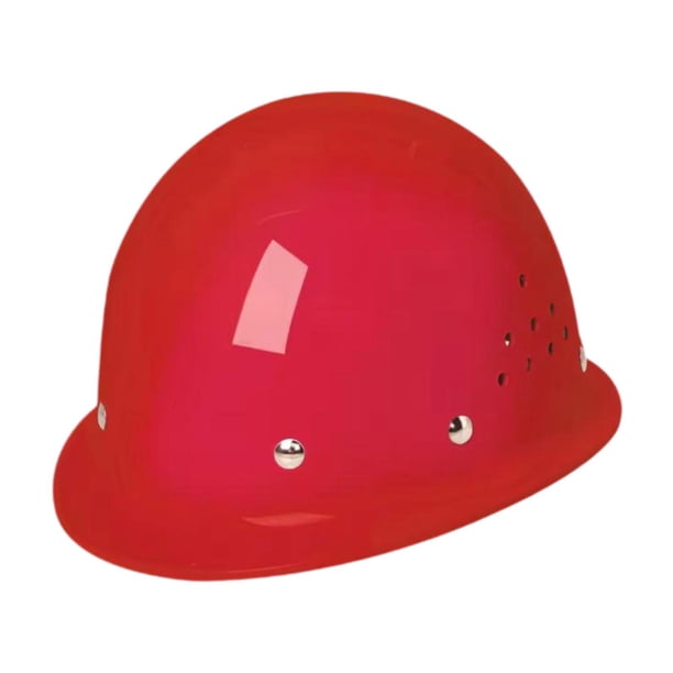 Casco de protección laboral, casco de construcción universal engrosado para adultos Rojo